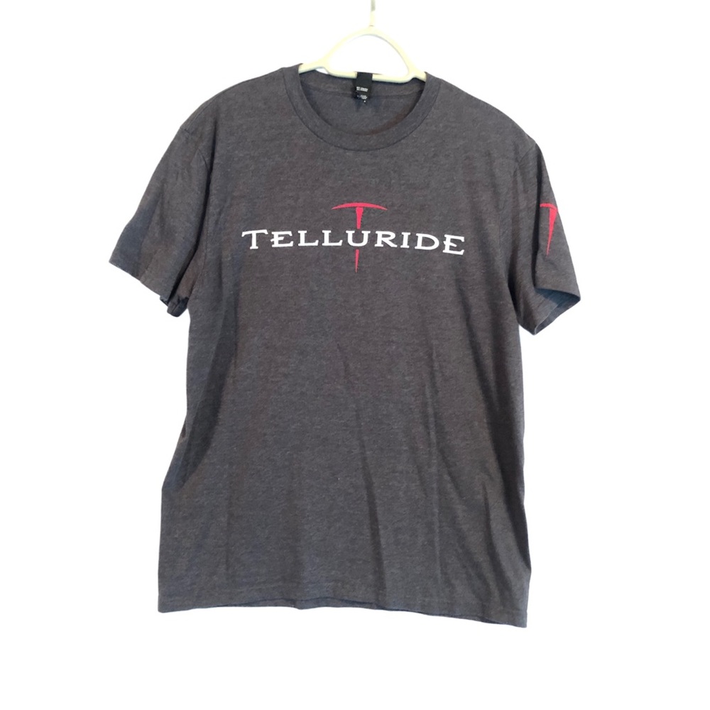 Telluride Charcoal Short Sleeve Men's Tee Size Med